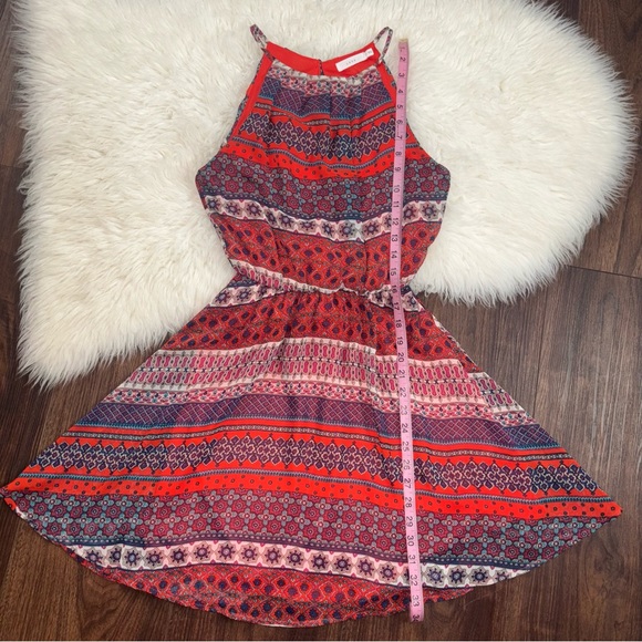 LUSH Women’s Size Small Multi Colored Razor Top A-Lined Flowing Summer Dress - Picture 10 of 14